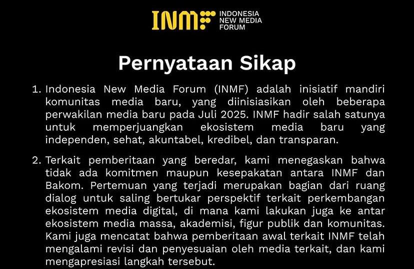 Klaim Sepihak Bakom RI Picu "Pemberontakan" Media Digital: Apa Itu INMF?