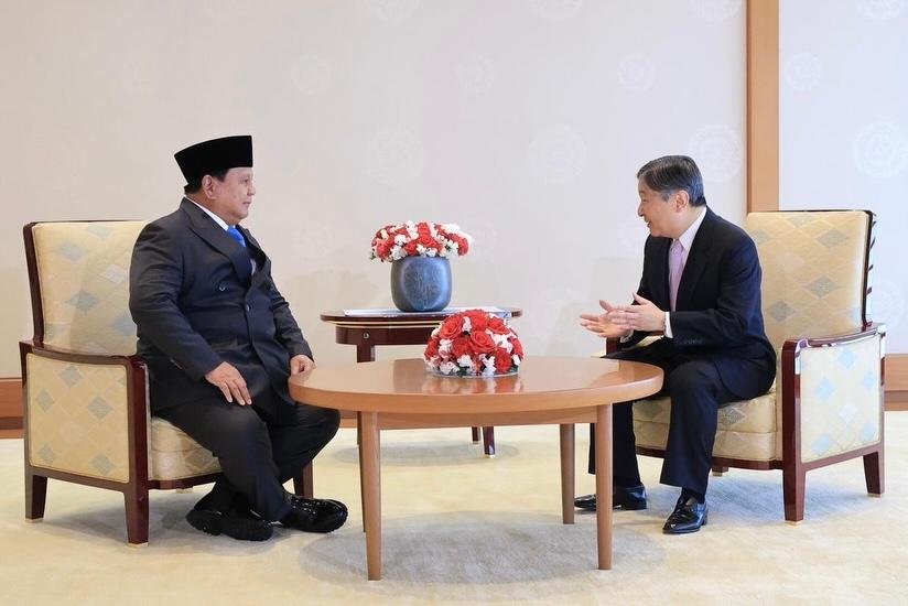 Bertemu Kaisar Naruhito di Istana Kekaisaran, Presiden Prabowo Mempererat Hubungan Indonesia dan Jepang
