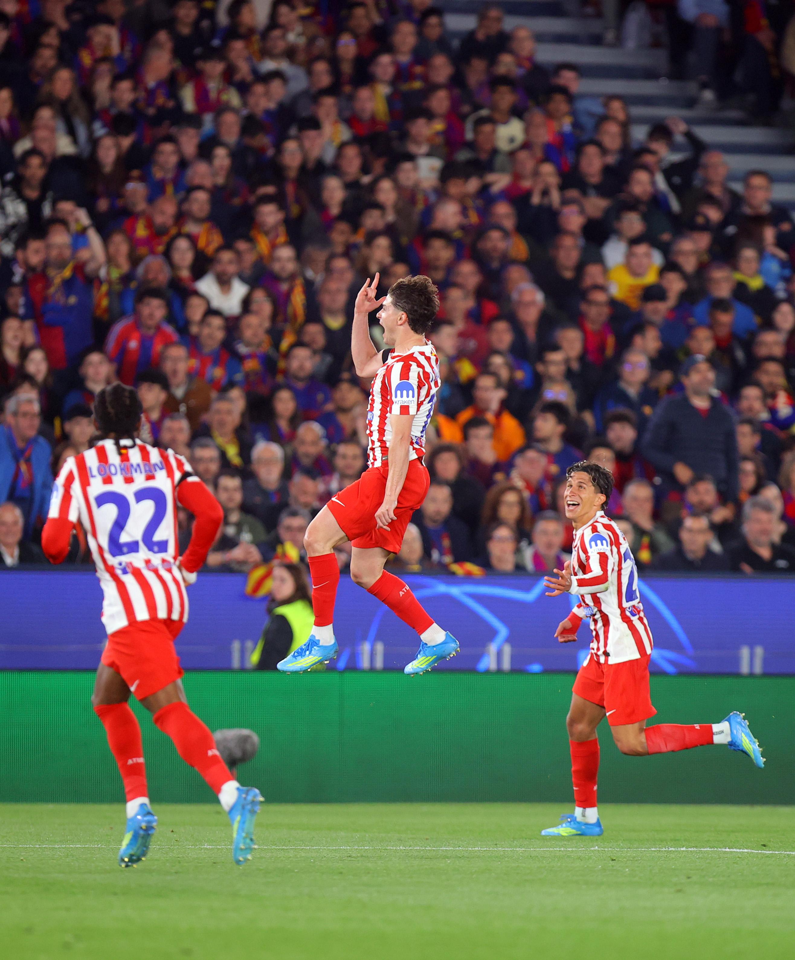 Atletico Madrid Kejutkan Barcelona 2-0 di Camp Nou, Cubarsi Dikartu Merah