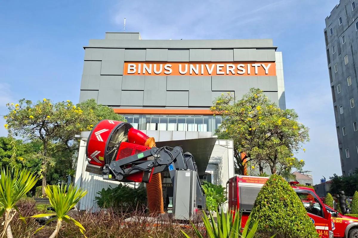 Asap Tebal Kebakaran BINUS Kemanggisan Saat Mahasiswa Belum Beraktivitas