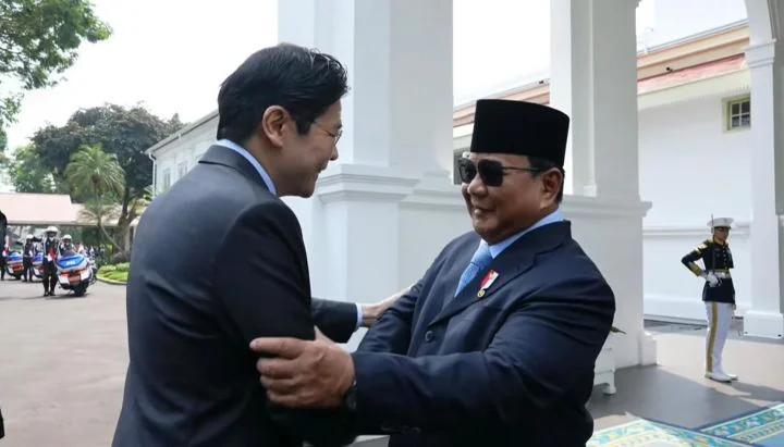 Prabowo Terima PM Singapura Lawrence Wong di Istana Merdeka, Indonesia dan Singapura Teken 26 MoU