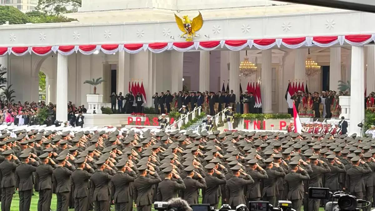 Upacara Prasetya Perwira 2026, Presiden Prabowo Lantik 1.177 Perwira Muda TNI dan Polri