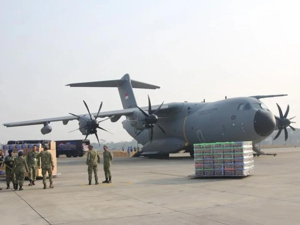 TNI AU Beri Bantuan Logistik Sejumlah 34,38 Ton, BNPB Siap Salurkan