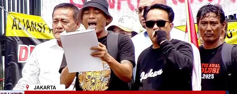 Demo RUU Perampasan Aset, Botok Bacakan Komitmen DPR: Sahkan Paling Lambat 15 Desember