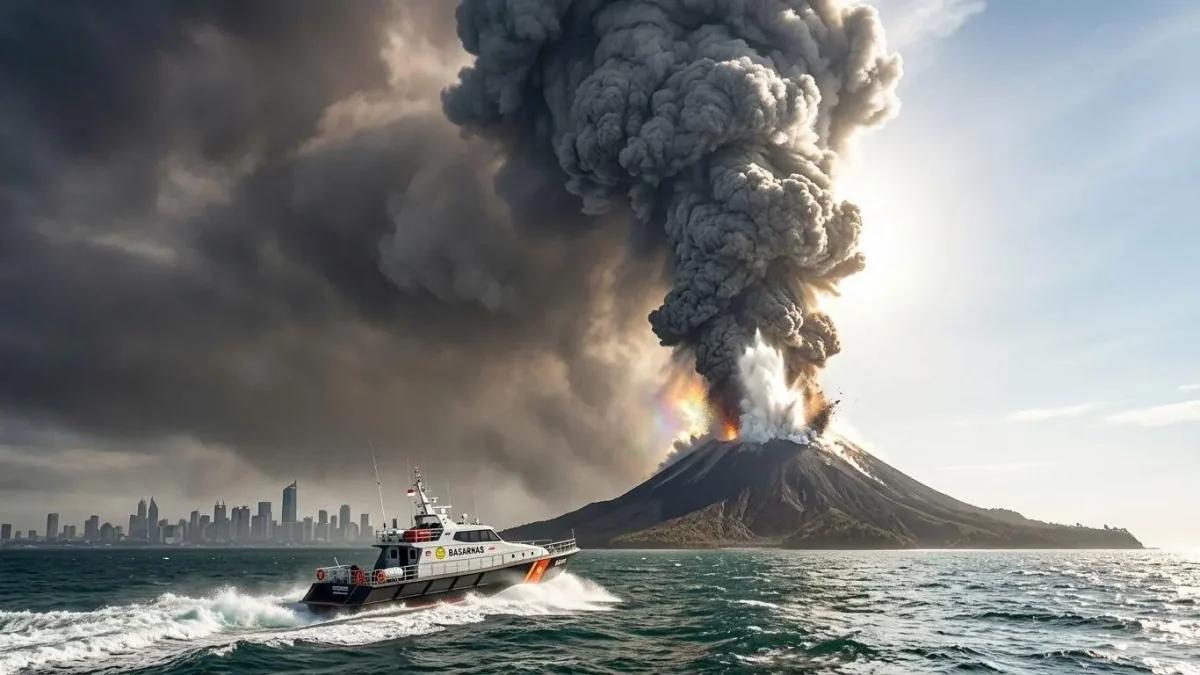 Abu Vulkanik Anak Krakatau Mulai Memasuki Jabodetabek, BMKG Deteksi Sebaran hingga Jakarta
