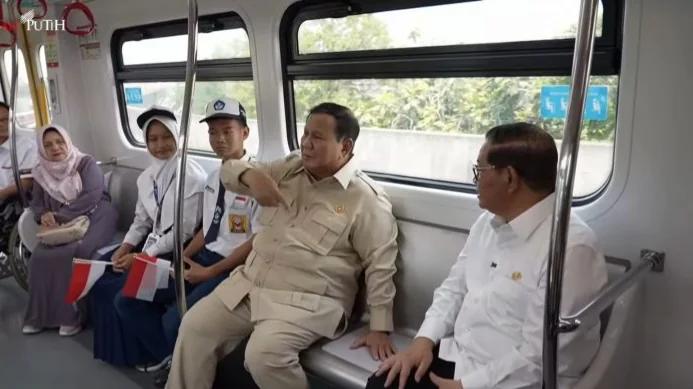 Prabowo Resmikan LRT Kelapa Gading-Manggarai Hari Ini