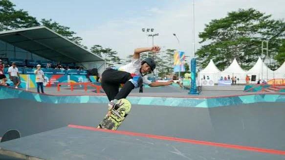 Skateboarding Asian Games 2026, Firdausy Nuzula Terhenti di Penyisihan