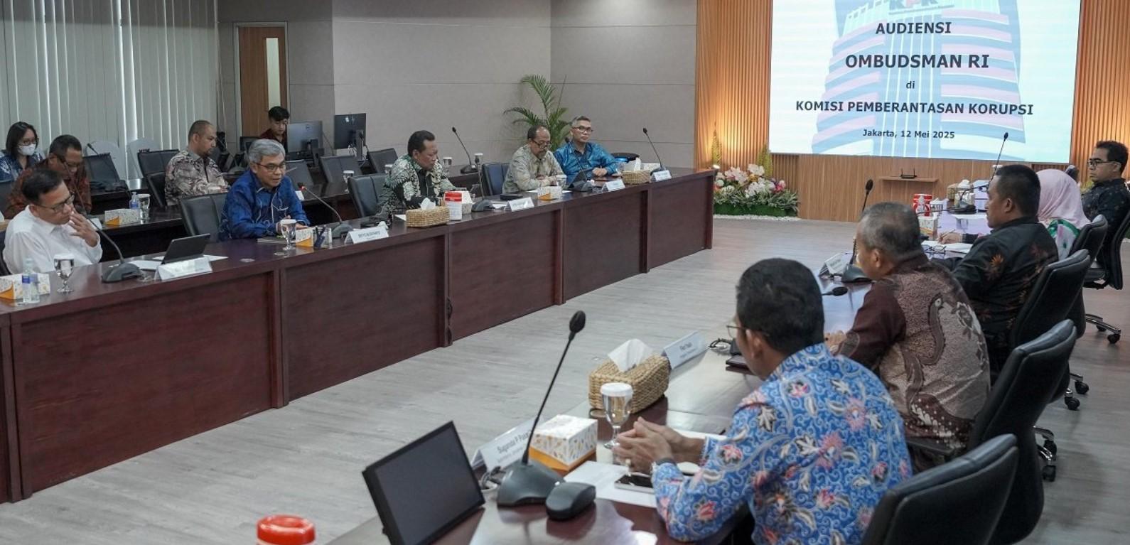 KPK dan Ombudsman RI Sepakat Perkuat Kerjasama dalam Pelayanan Publik untuk Cegah Korupsi 