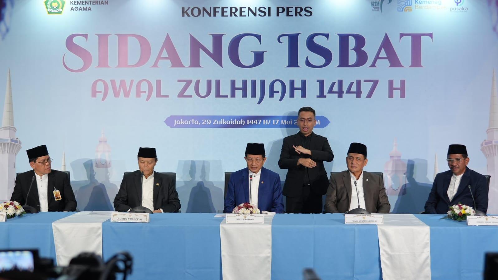 Kemenag Gelar Sidang Isbat, Pemerintah Tetapkan Idul Adha Jatuh pada 27 Mei 2026
