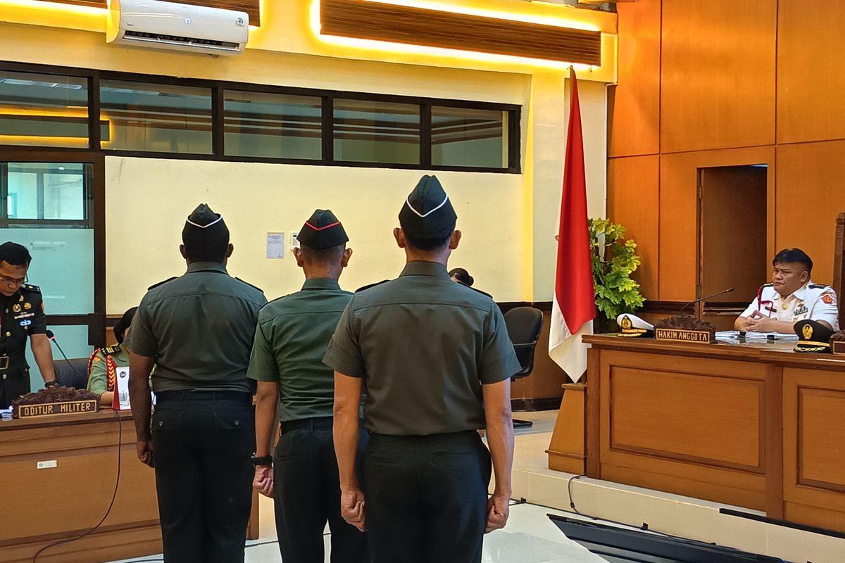 Tuntutan Hukum Tiga Oknum TNI Anggota Pembunuh Kepala Cabang Perbankan