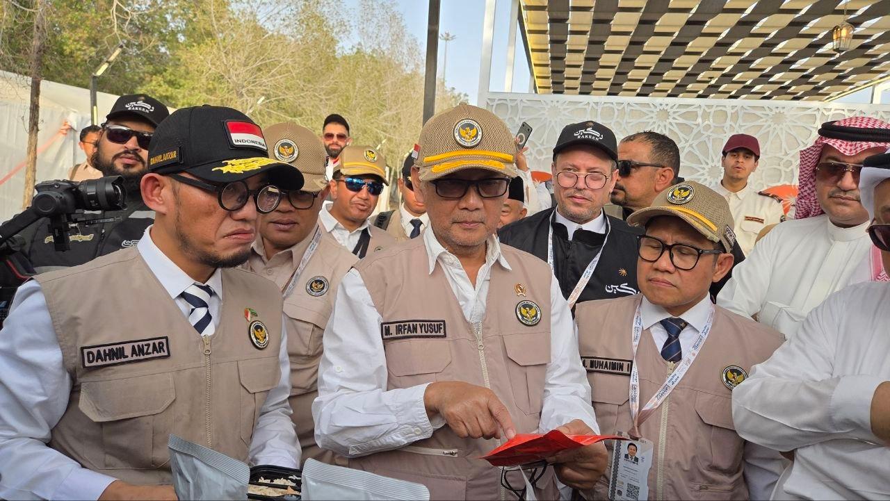 Sidak Konsumsi dan Sanitasi, Menhaj Pastikan Layanan Maksimal Jelang Puncak Ibadah Haji