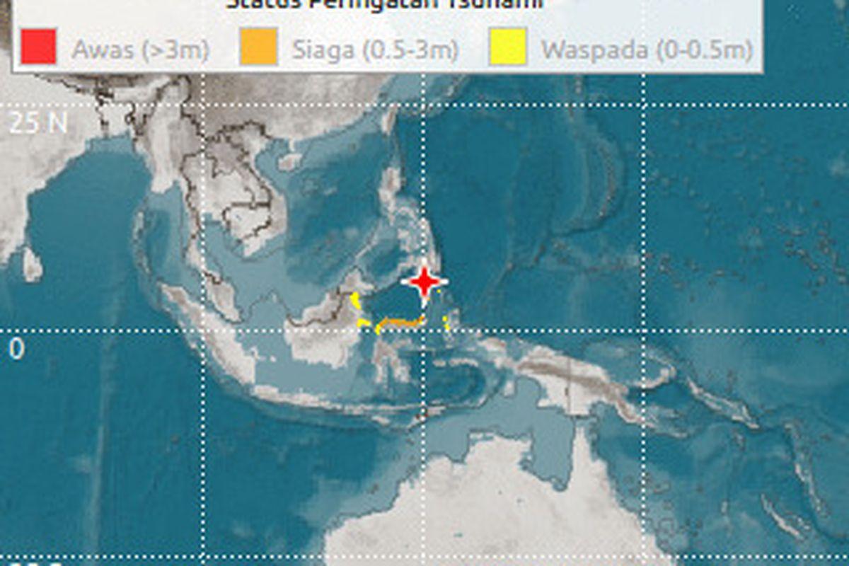 Potensi Tsunami di Indonesia Tengah: BMKG Rilis Status Siaga Usai Gempa M 7,7 di Sulawesi Utara