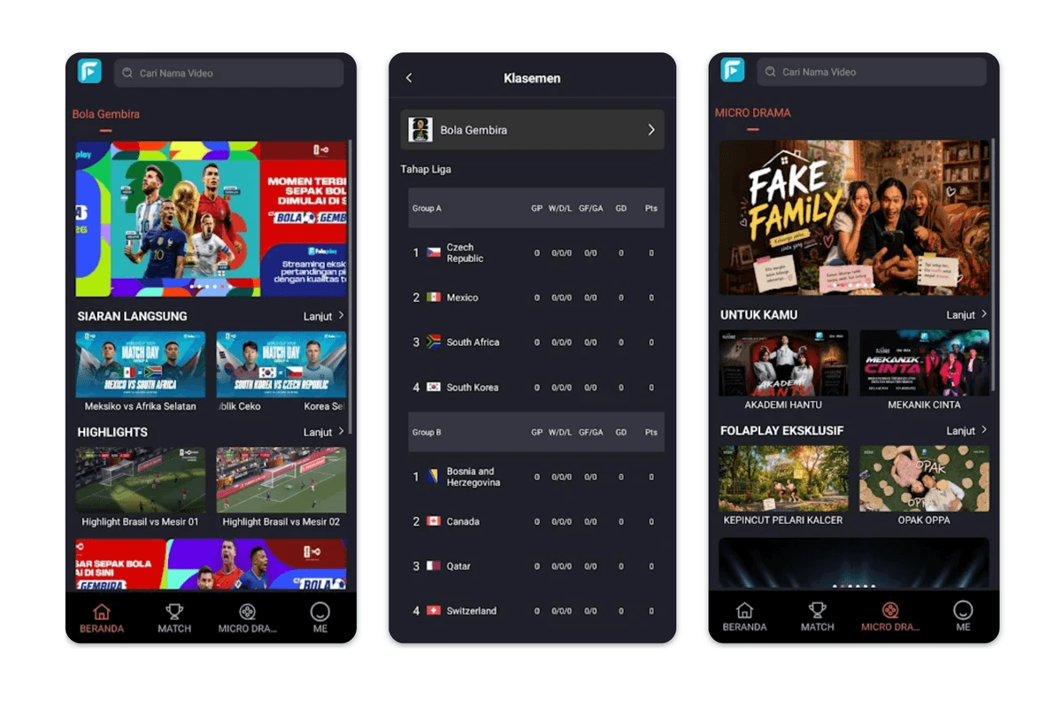 Platform Aplikasi Folaplay Resmi Diluncurkan di Android untuk Menyiarkan Piala Dunia 2026  - Foto 1