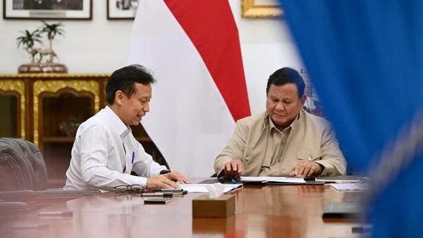 Pertemuan Prabowo-Menkes di Istana, Seskab Teddy: Bahas Program Kesehatan Gratis