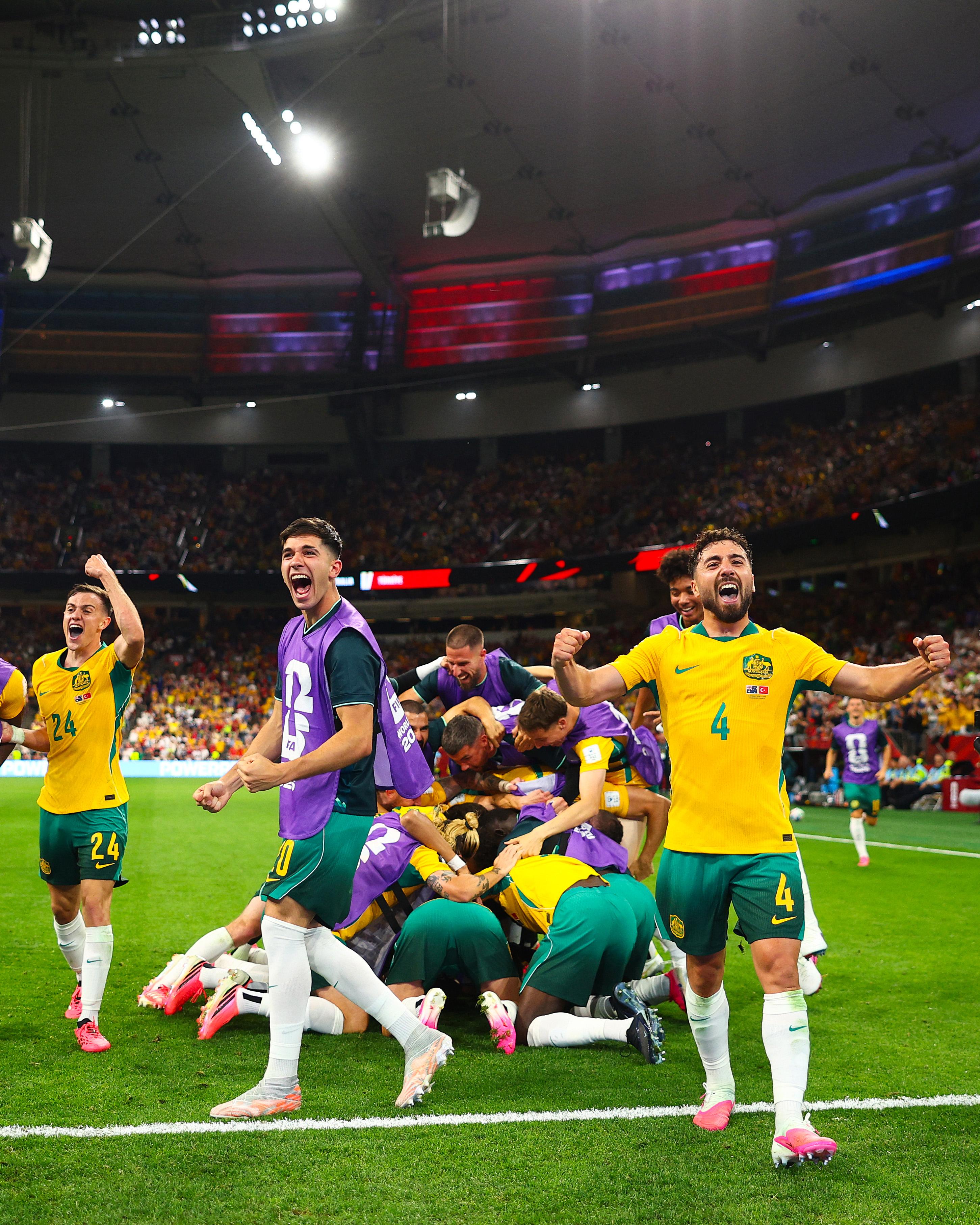 Tampil Dominan Sejak Awal, Australia Bungkam Turki Dua Gol Tanpa Balas