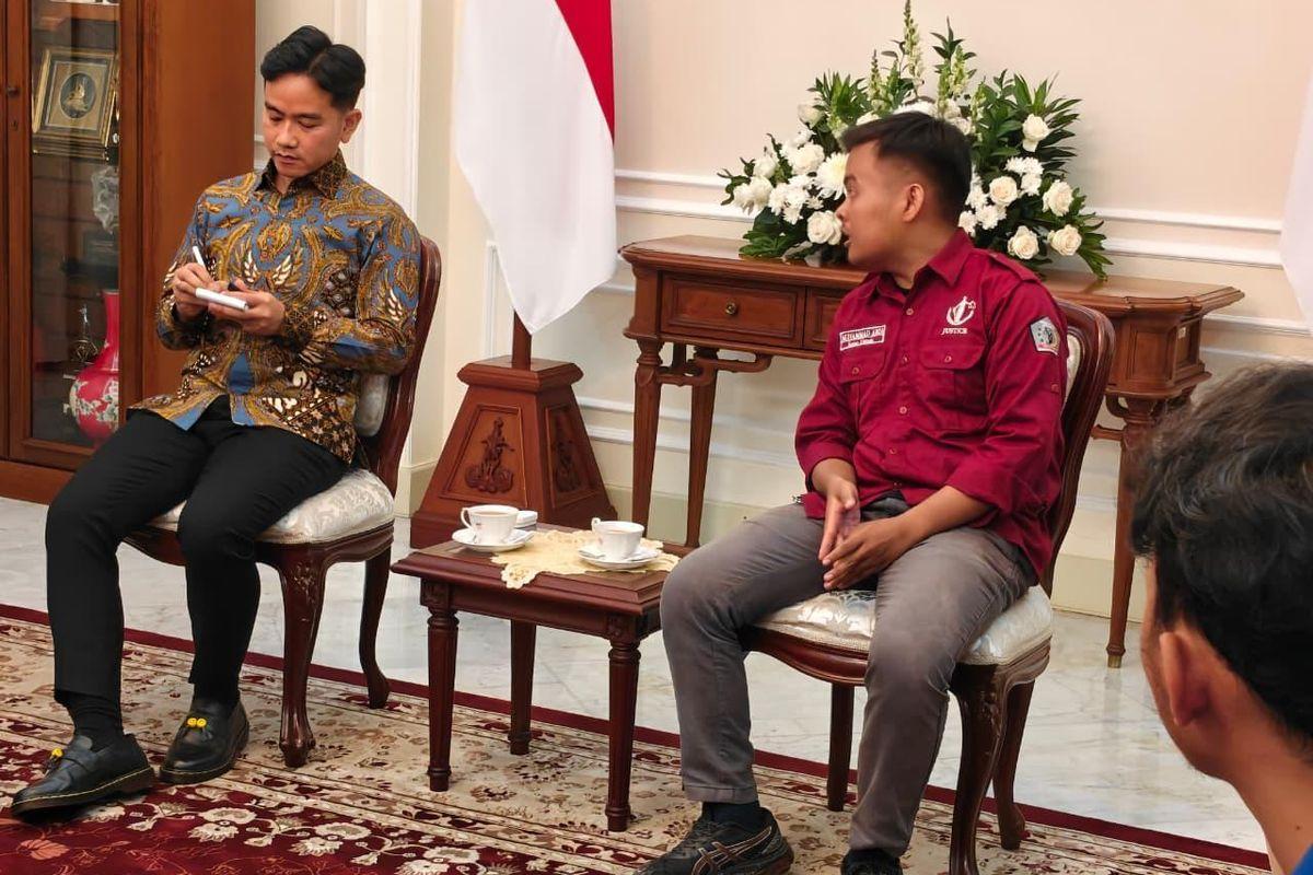 Gibran Akui Banyak Kekurangan Pemerintah Saat Berdialog dengan Perwakilan Mahasiswa