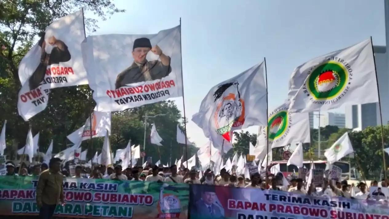 Bertolak Belakang dengan Demo Mahasiswa, Sekitar 7.000 Massa Ikut Aksi Damai Dukung Presiden Prabowo