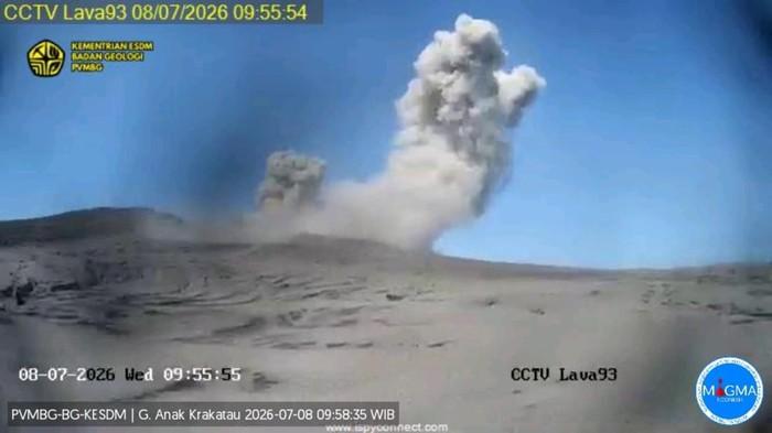 Gunung Anak Krakatau Kembali Erupsi, Status Siaga Masih Berlaku, Warga Diminta Jauhi Radius 3 Kilometer