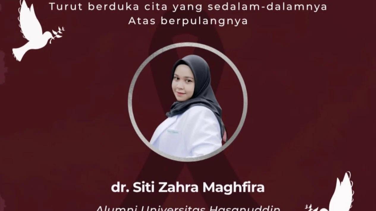 Dokter Internship RS Sentra Medika Depok, dr. Siti Zahra Maghfira, Meninggal Dunia