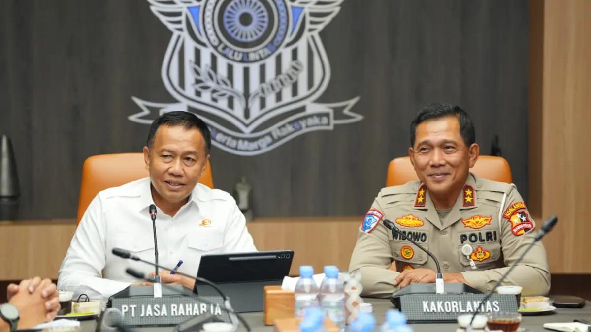 Percepat Layanan Administrasi Kendaraan dan Keselamatan Lalu Lintas, Korlantas Polri Audiensi dengan Jasa Raharja