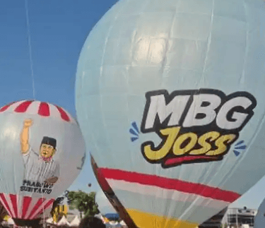 Balon Udara Wonosobo Tak Sekadar Meriahkan HUT, Kini Bawa Pesan Program Prabowo