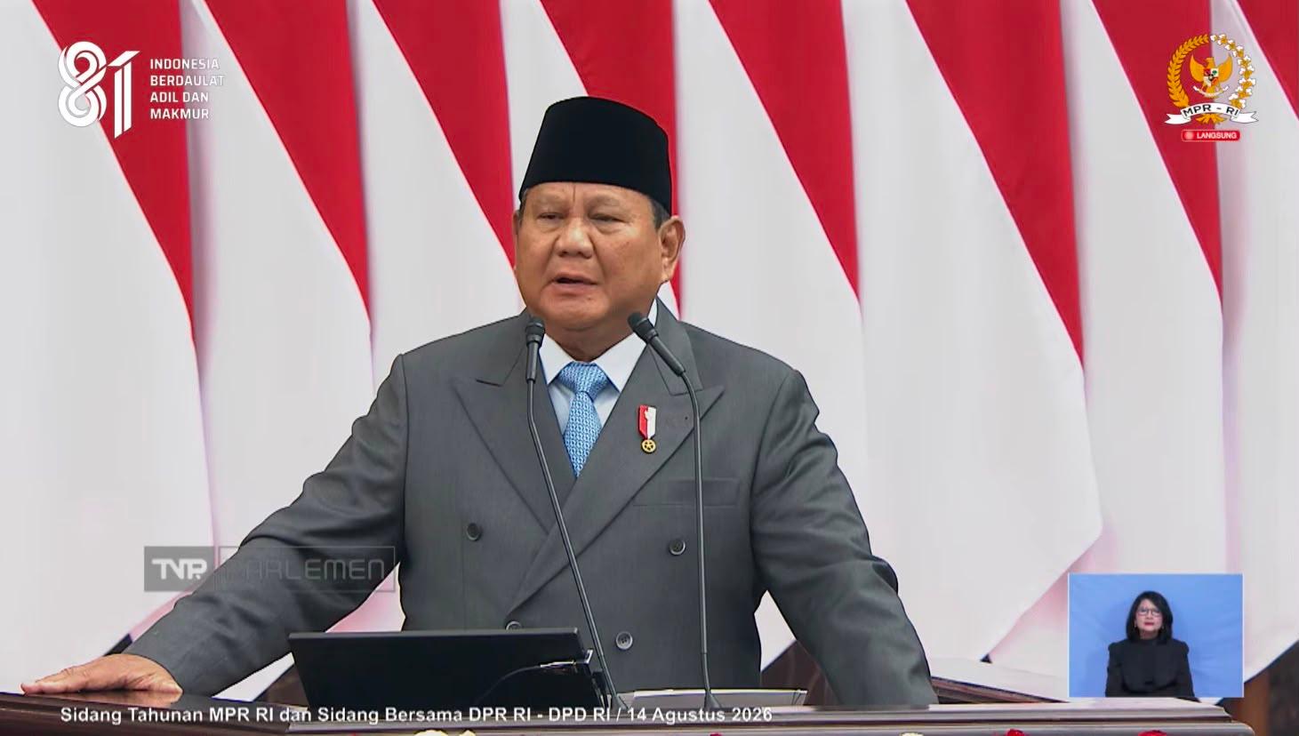 Prabowo Klaim Indonesia Capai Swasembada Pangan dalam Satu Tahun