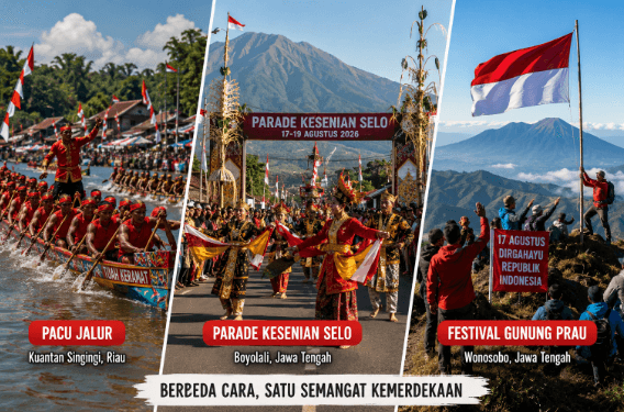 Bukan Cuma Panjat Pinang, Begini Cara Unik Daerah Merayakan Kemerdekaan