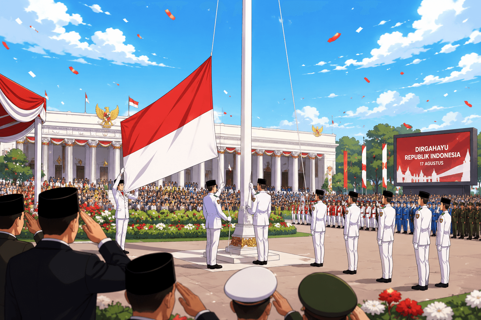 HUT ke-81 RI, Prabowo Pimpin Upacara Detik-Detik Proklamasi di Istana Merdeka Hari Ini