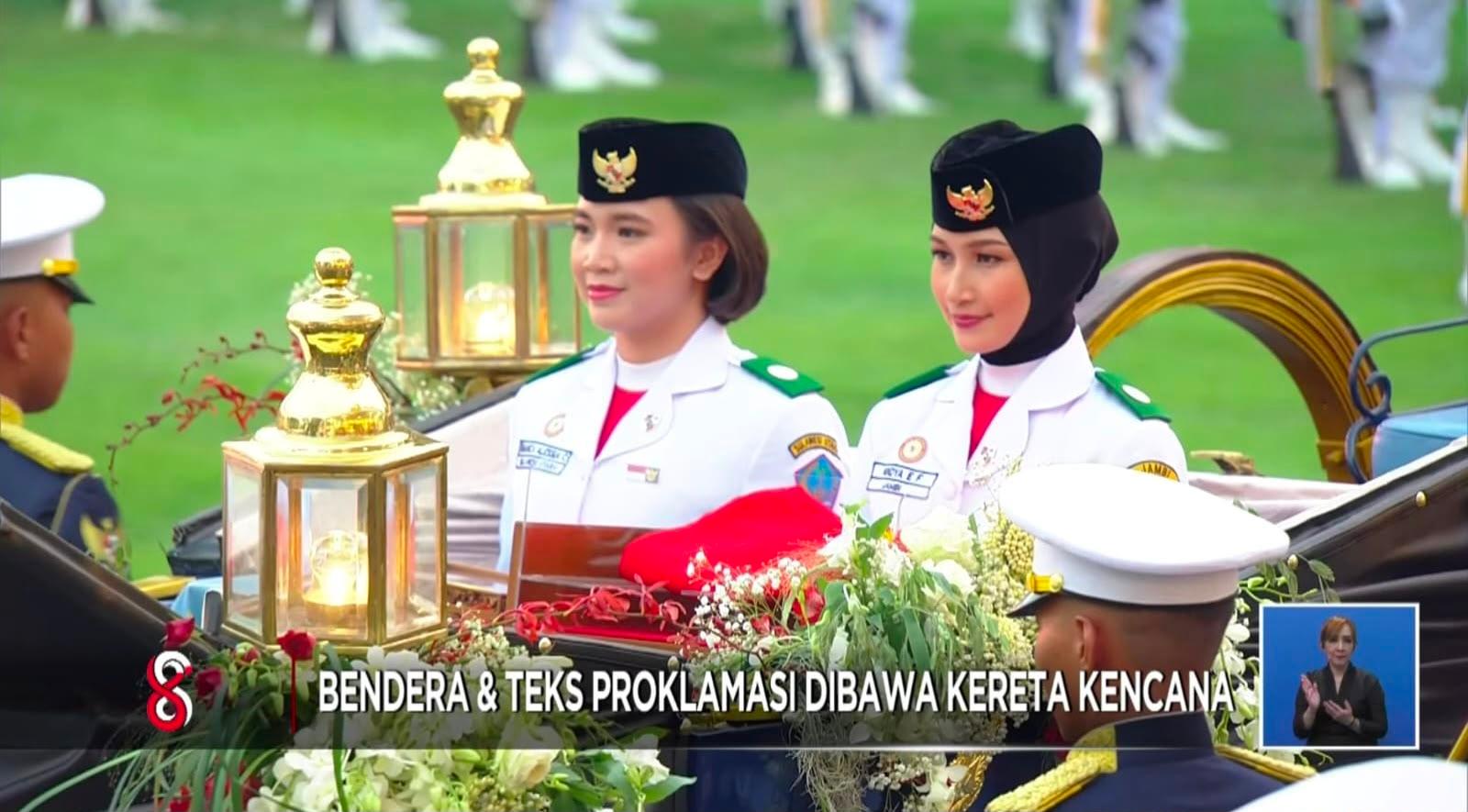 Kirab Bendera dari Istana Merdeka ke Monas Tutup Rangkaian HUT ke-81 RI