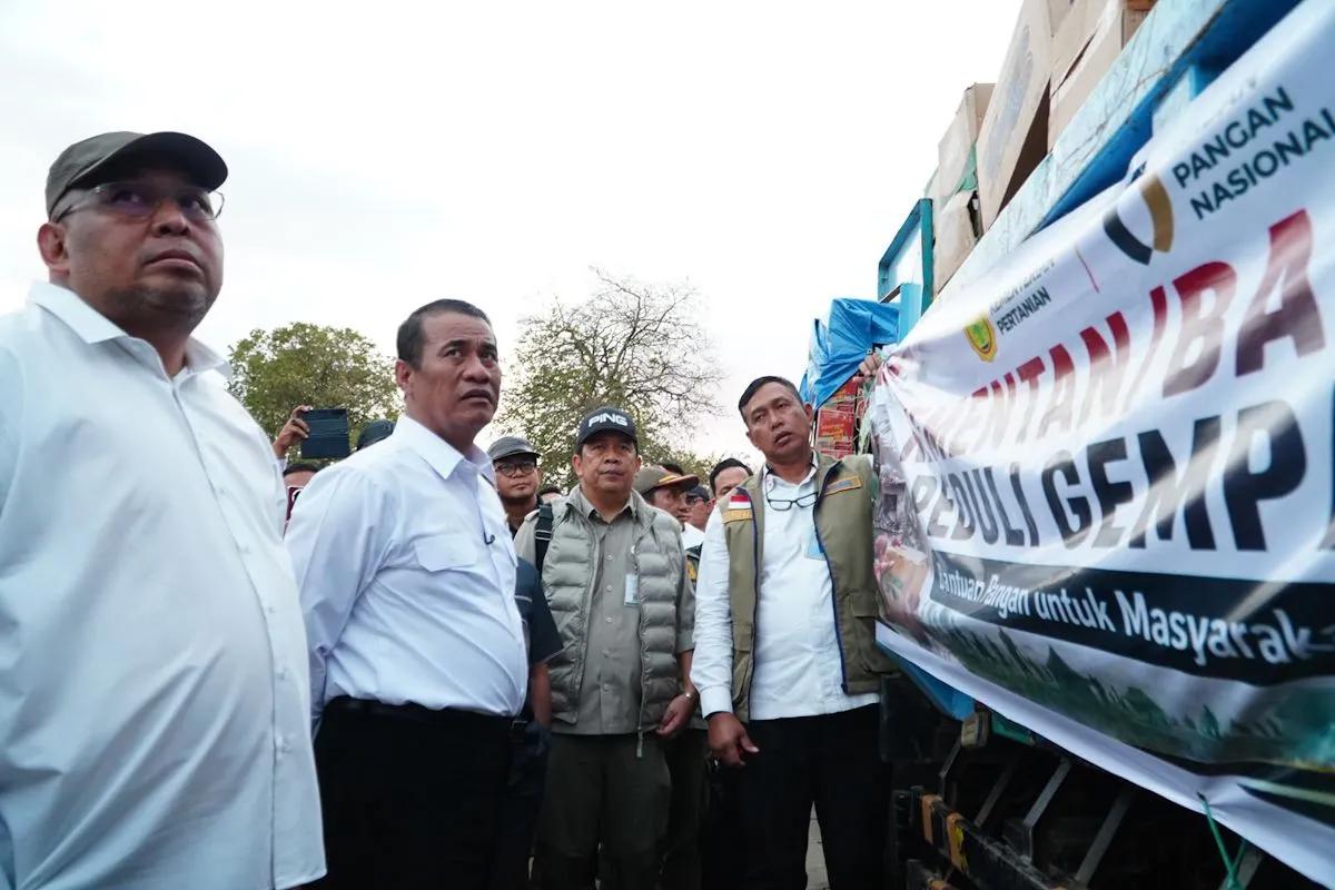 Mentan Amran Pastikan Stok Pangan Korban Gempa NTT Aman Hingga Satu Tahun