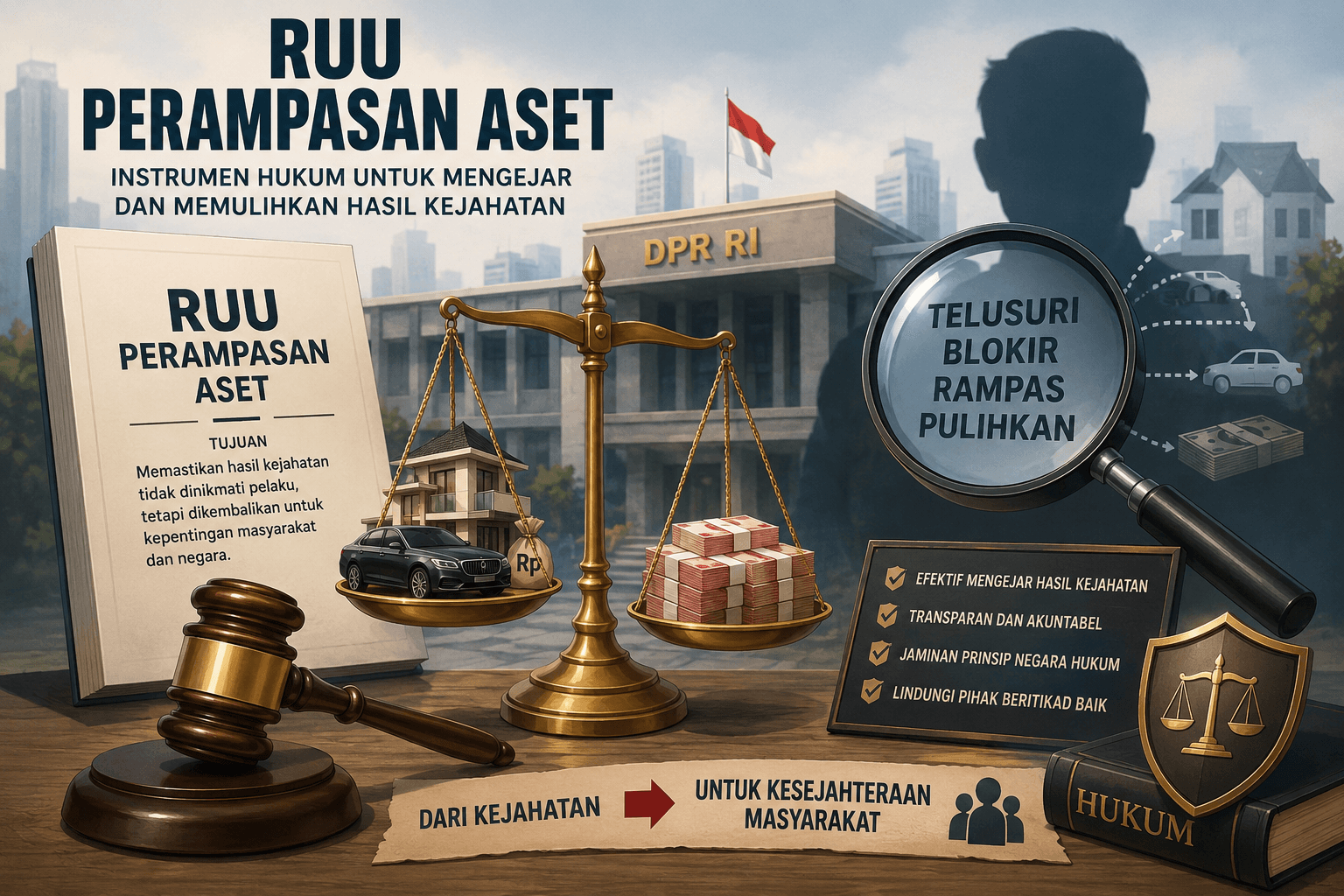 RUU Perampasan Aset Kembali Jadi Sorotan, DPR Kejar Pengesahan Sebelum Desember