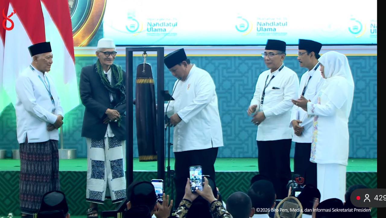 Presiden Prabowo Subianto Resmi Tutup Muktamar NU ke-35