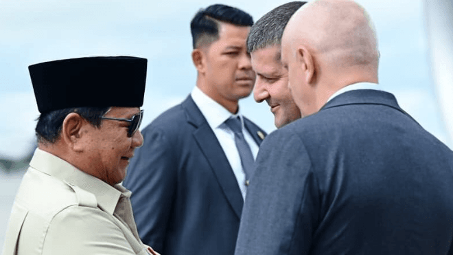 Tiba di Vladivostok, Prabowo Disambut Pejabat Primorye dan Perwakilan RI