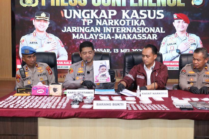 Satnarkoba Makassar Bongkar Jaringan Narkoba Internasional, Sita 9 Kg Sabu
