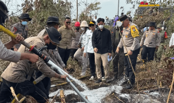 Gibran Minta Maaf, Kondisi Udara Kalimantan Belum Pulih akibat Karhutla