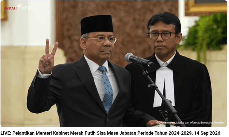 Prabowo Reshuffle Kabinet Hari Ini, Suahasil Nazara Dilantik Jadi Menteri Keuangan