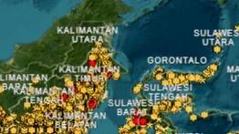 persebaran kebakaran hutan