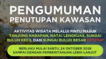 4 Pintu Wisata Tanjung Puting Ditutup Imbas Karhutla