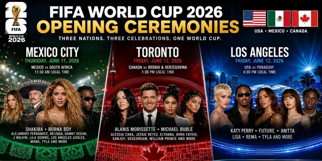 Gebyar Pembukaan Piala Dunia 2026: Shakira, Tyla, dan Lisa BLACKPINK Pukau Tiga Negara